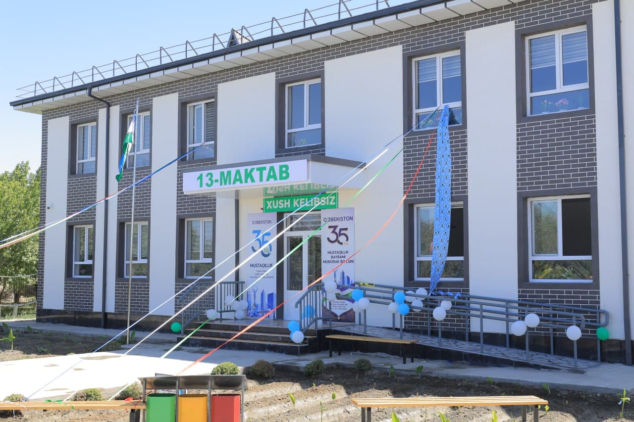 Bunyodkorlik nafasi| 13-umumta'lim maktabi yangicha qiyofa kasb etmoqda!