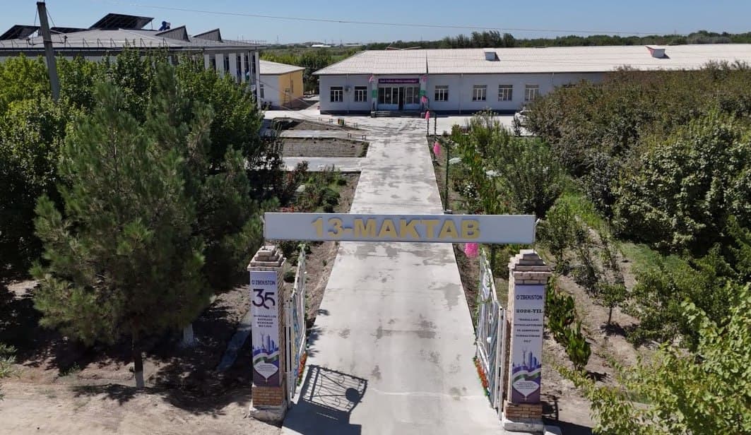 Bunyodkorlik nafasi| 13-umumta'lim maktabi yangicha qiyofa kasb etmoqda!