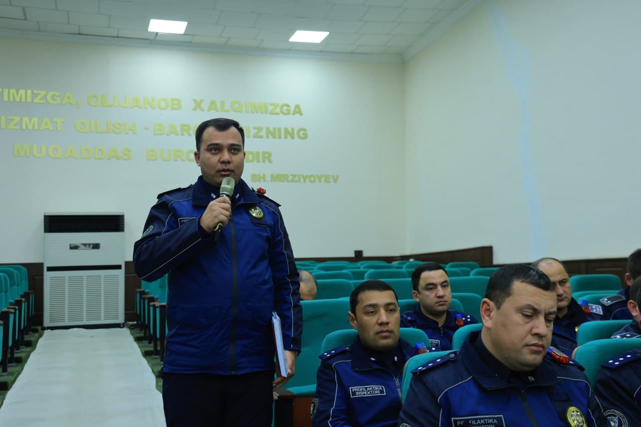 G‘ijduvonda profilaktika inspektorlari faoliyati tahlil qilindi: Xizmatga sadoqat va mas’uliyat — asosiy mezon.