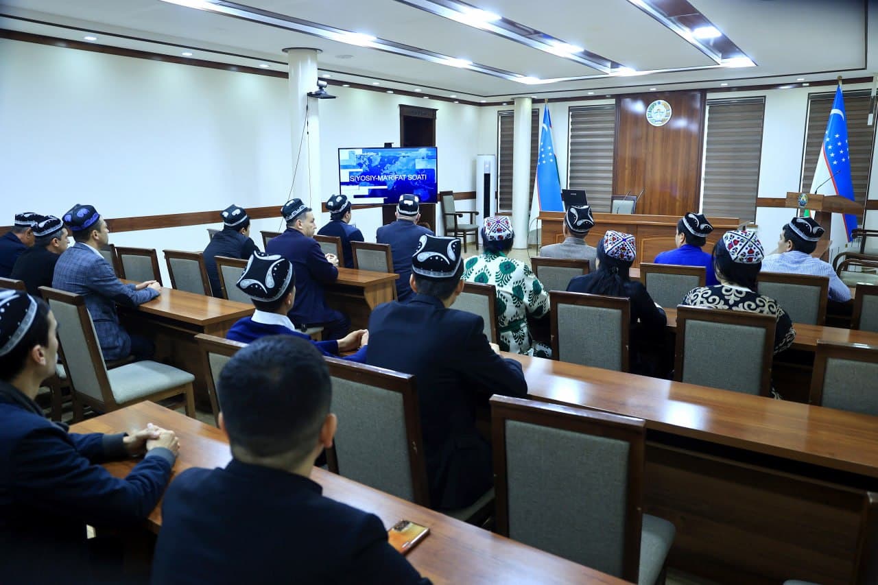 G‘ijduvon tumanida “Siyosiy-ma’rifat” soati o‘tkazildi.