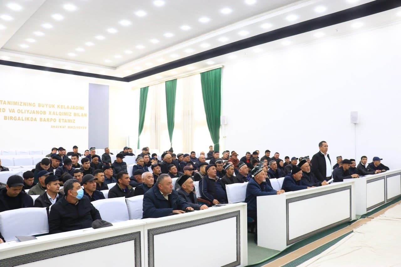 Buloqboshi tumanida chigit ekishga tayyorgarlik masalalari muhokama qilindi