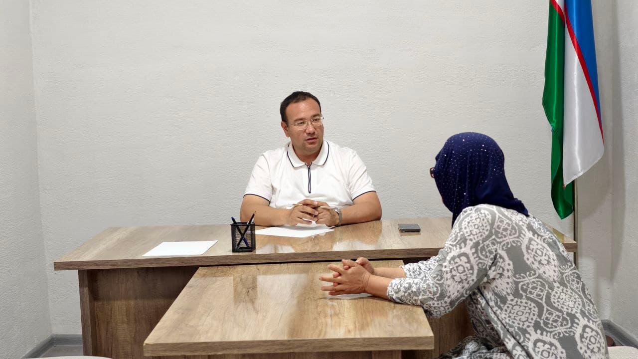 Xonobod shahrida fuqarolar murojaatlari qabuli bo‘lib o‘tmoqda