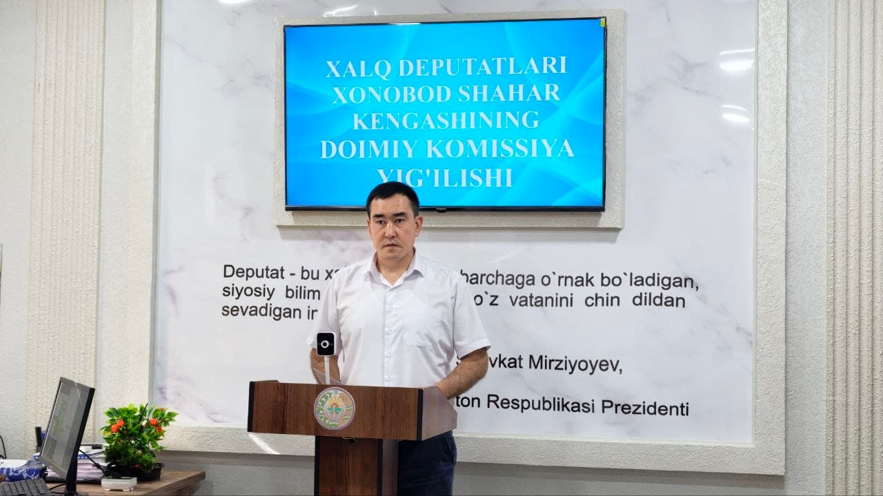 XALQ DEPUTATLARI XONOBOD SHAHAR KENGASHIDA DOIMIY KOMISSIYA YIG‘ILISHI BO‘LIB O‘TDI.