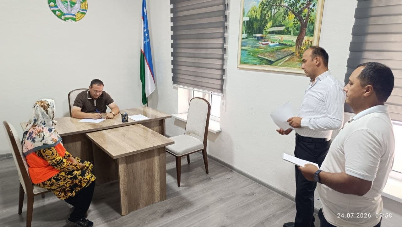 Xonobod shahar hokimi qabuli bo‘lib o‘tdi