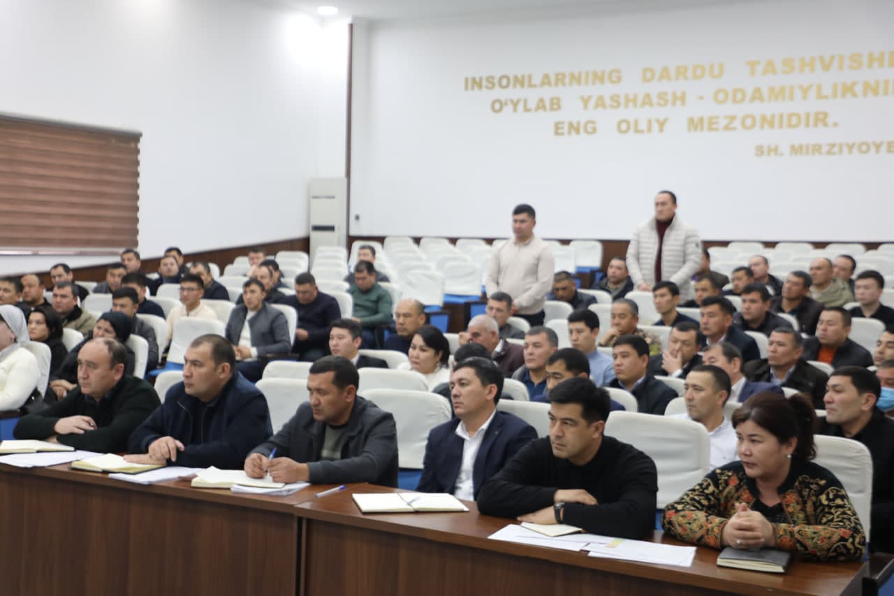 Mirzaobod tuman hokimi Abduraxim Umarov rahbarligida korrupsiyaning oldini olish, shaffoflikni oshirish hamda davlat organlari faoliyatida ochiqlik tamoyillarini kuchaytirishga qaratilgan navbatdagi yig‘ilish bo‘lib o‘tdi