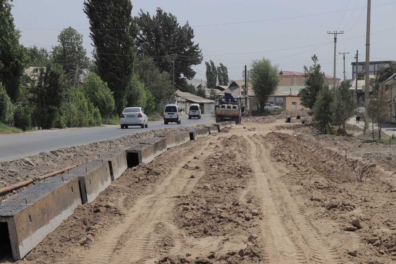 Asaka tumanida jadal qurilishlar