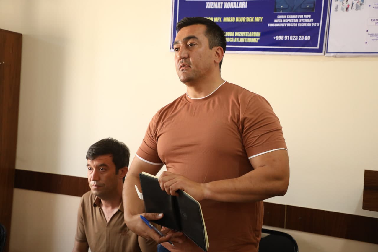 Bunyodkor mahallasida sayyor qabul bo‘lib o‘tdi