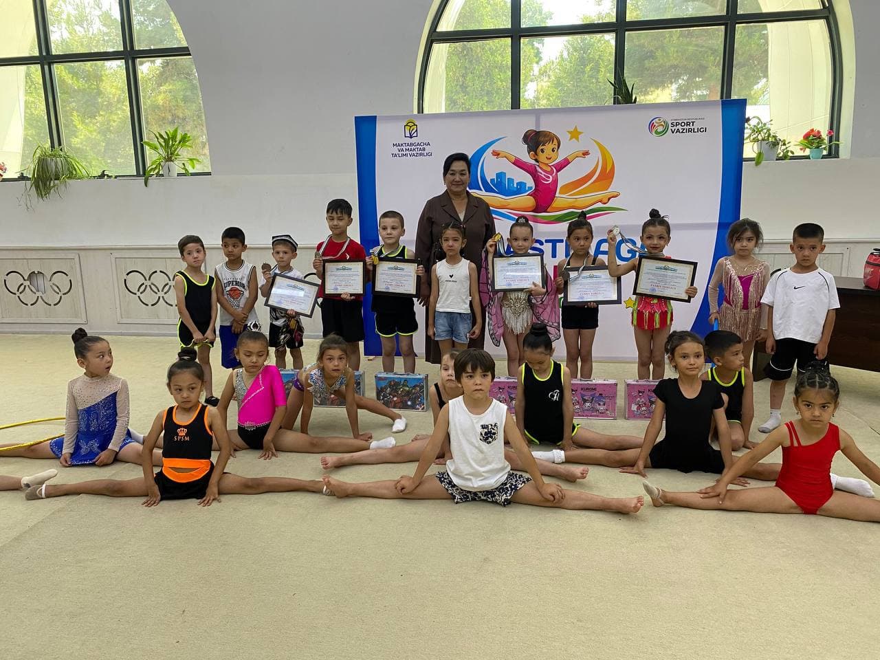 Farg'onada "Gimnastikaga ilk qadam" musobaqasining shahar bosqichi o'tkazildi