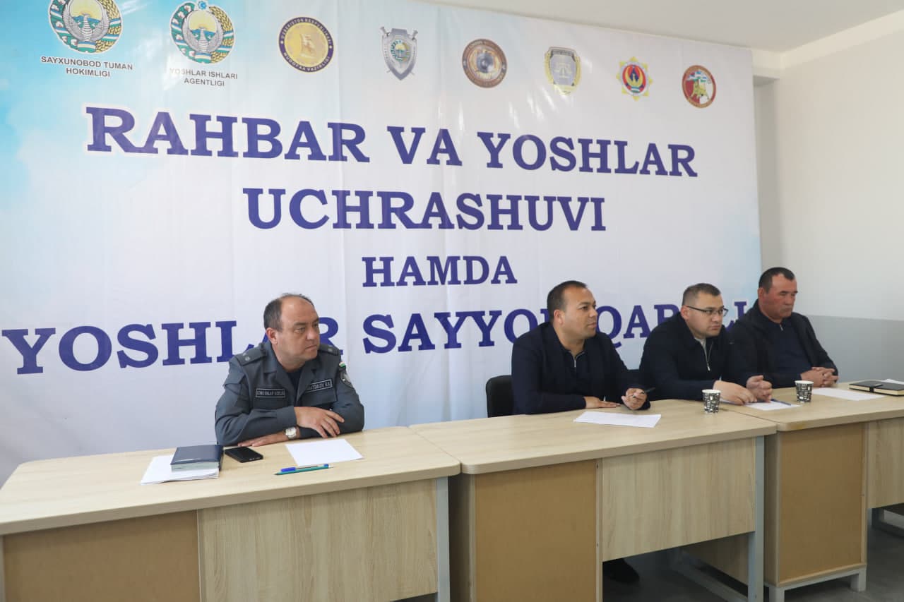 Sintob mahallasida “Rahbar va yoshlar uchrashuvi” bo‘lib o‘tdi