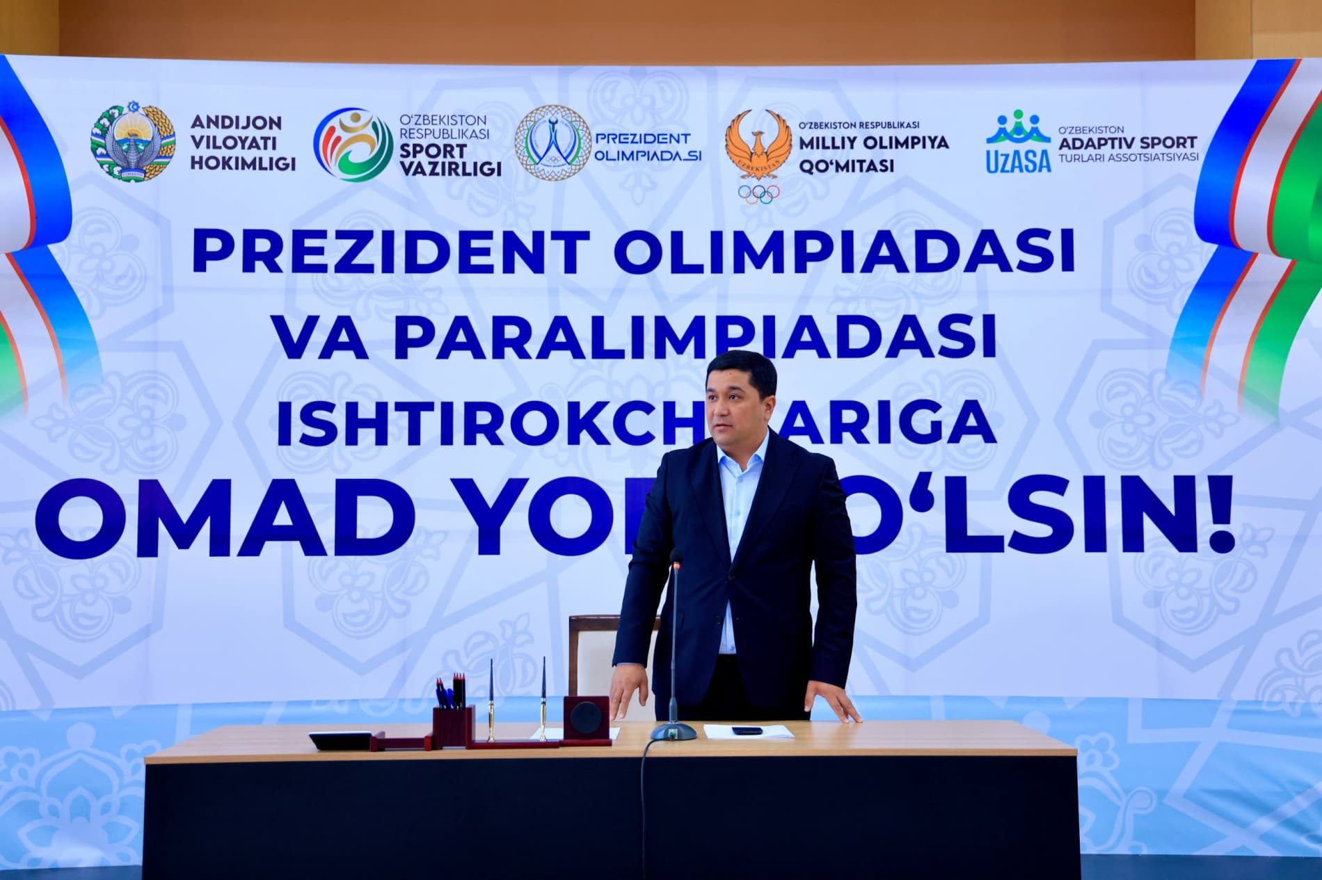 Andijonda “Prezident olimpiadasi” respublika bosqichiga yo‘llanma olgan sportchilar bilan uchrashuv o‘tkazildi
