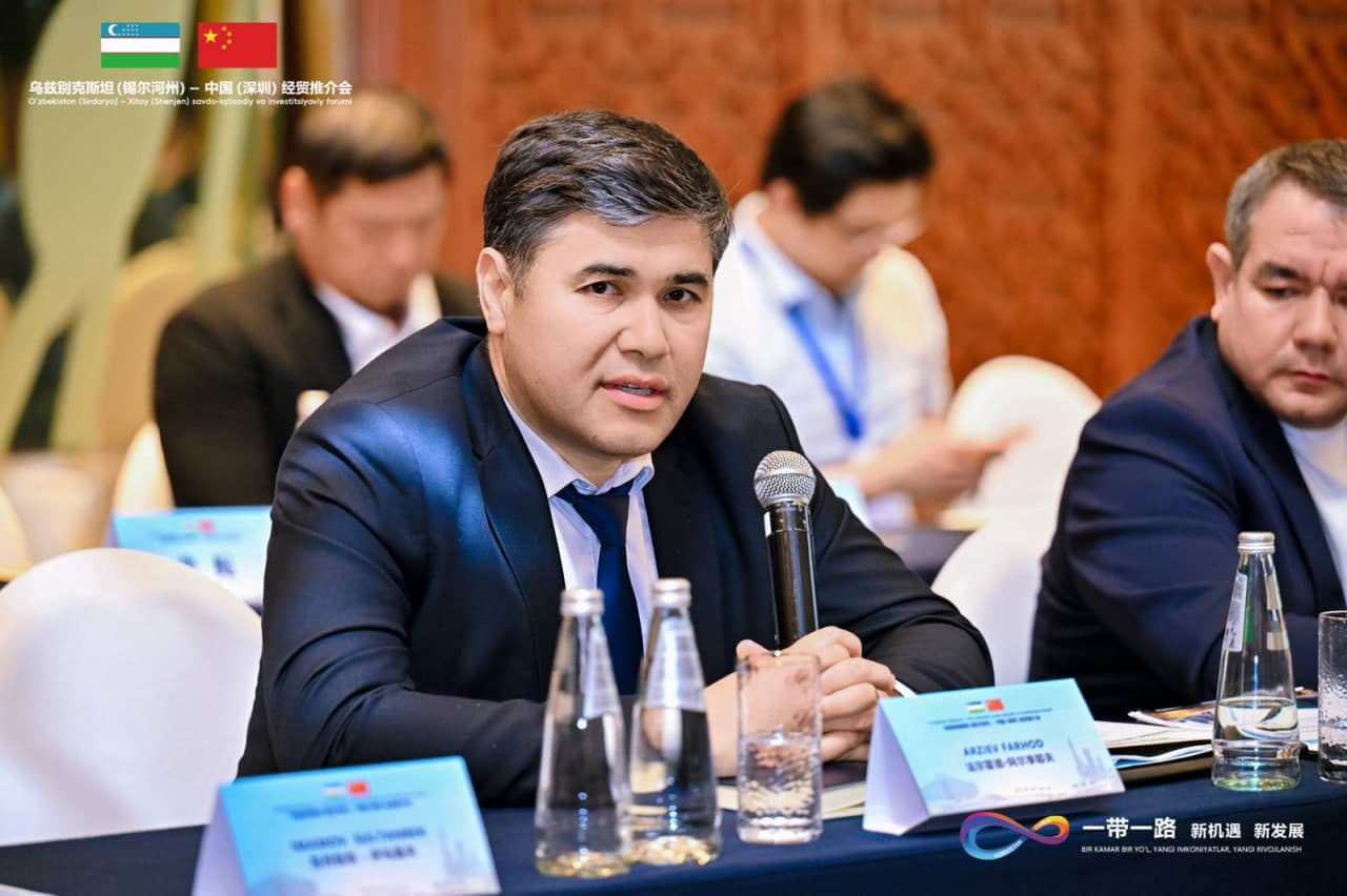 Sirdaryo delegatsiyasi Shenchjenda: istiqbolli loyihalar va yangi imkoniyatlar