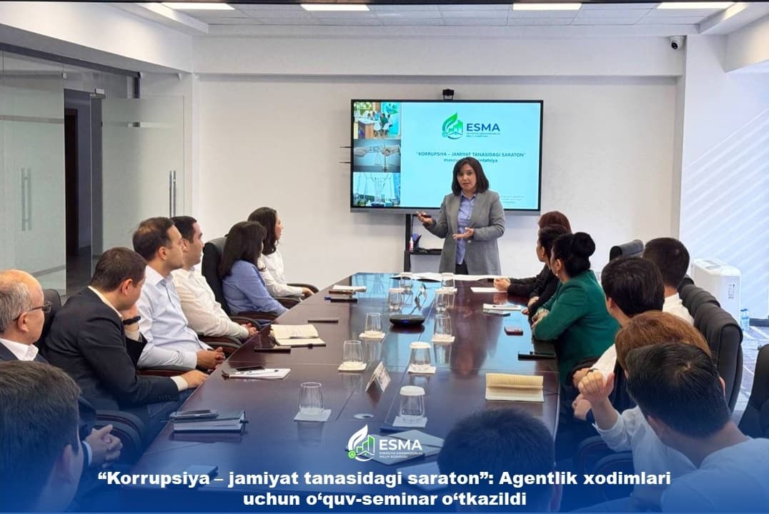 “Korrupsiya – jamiyat tanasidagi saraton”: tizim xodimlari uchun o‘quv-seminar o‘tkazildi