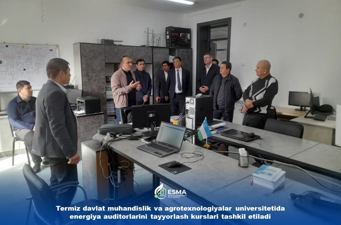 Energy Auditor Training Courses to Be Launched at the Termez State University of Engineering and Agrotechnologies