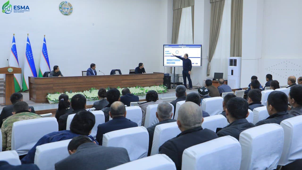 Hududlarda energiya samaradorligini oshirishga bag‘ishlangan seminarlar o‘tkazilmoqda