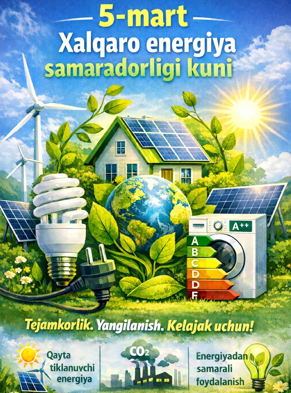 5-mart – Xalqaro energiya samaradorligi kuni