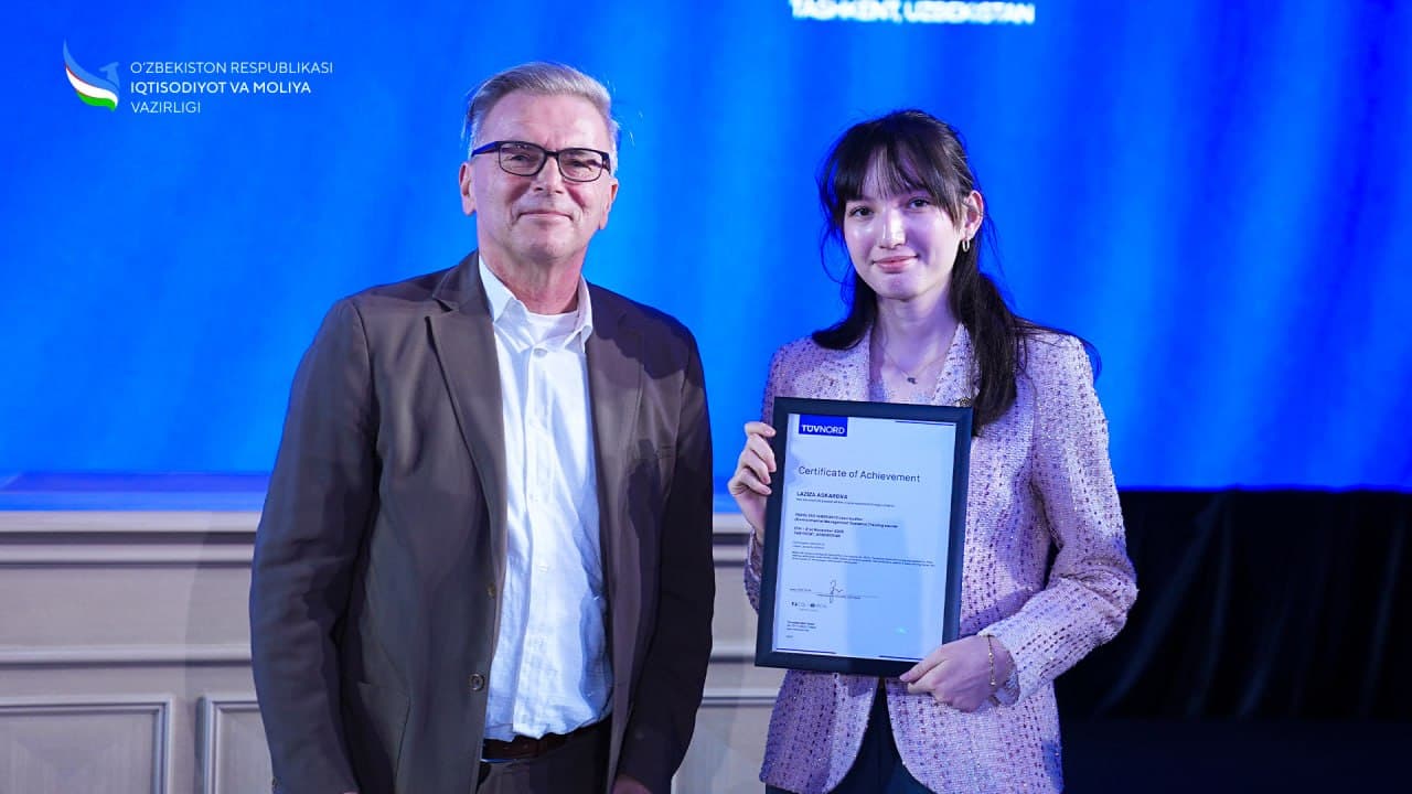 Energiya samaradorligi milliy agentligi xodimlariga ISO 14001 xalqaro sertifikatlari topshirildi