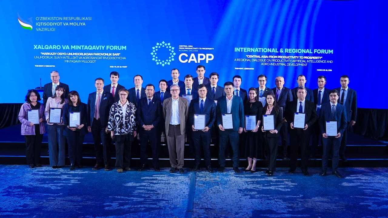 Energiya samaradorligi milliy agentligi xodimlariga ISO 14001 xalqaro sertifikatlari topshirildi