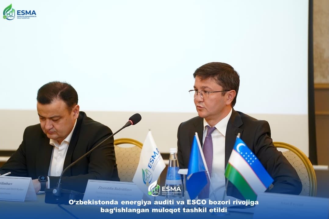 Ўзбекистонда энергия аудити ва ESCO бозори ривожига бағишланган мулоқот ташкил этилди