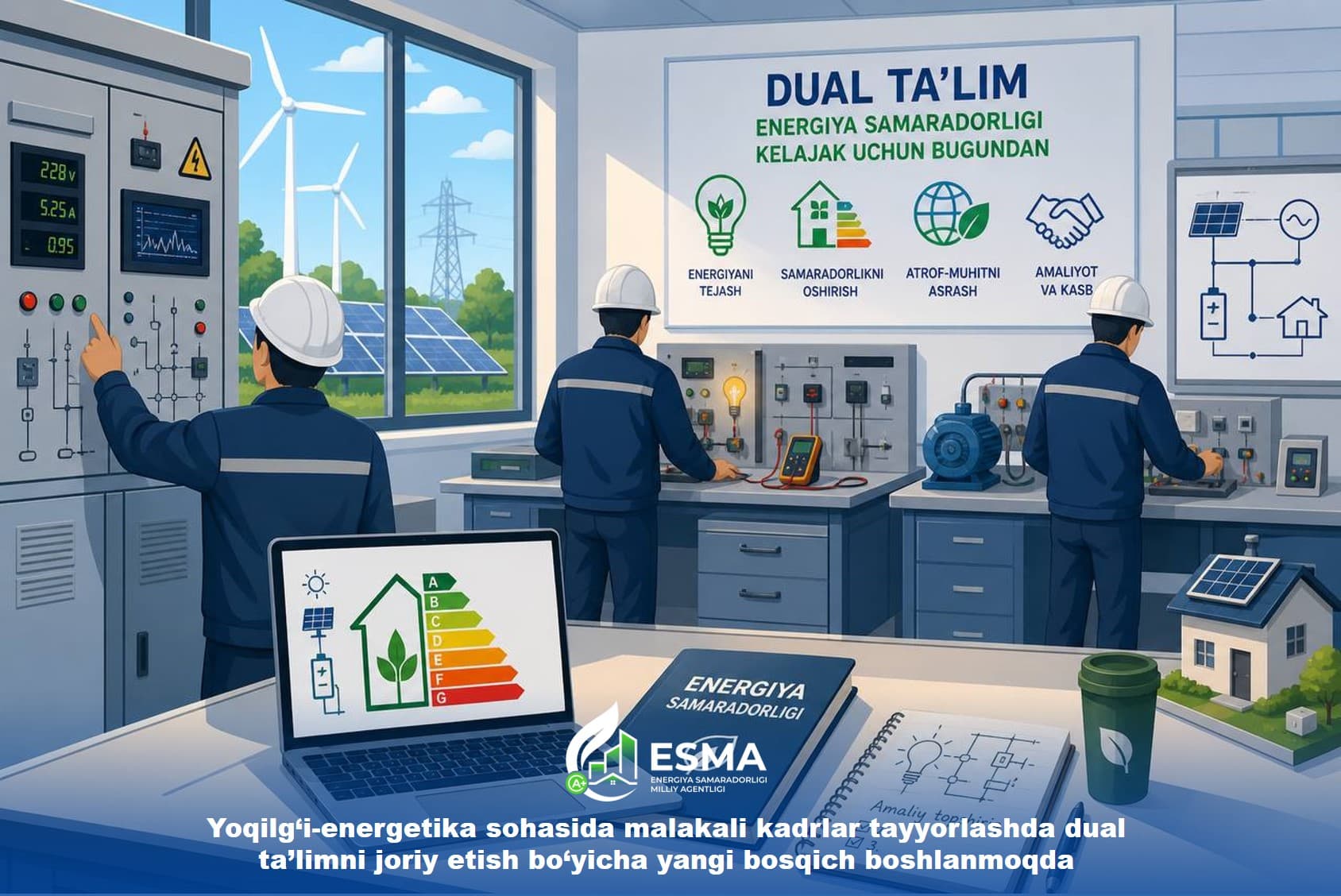 Yoqilg‘i-energetika sohasida malakali kadrlar tayyorlashda dual ta’limni joriy etish bo‘yicha yangi bosqich boshlanmoqda