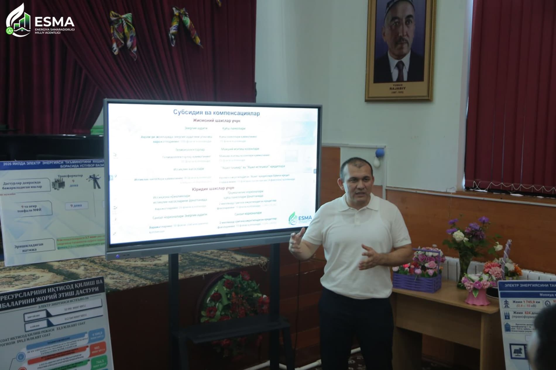 Boʻstonliq tumanida energiya samaradorligi va “yashil iqtisodiyot”ga bagʻishlangan seminar oʻtkazildi