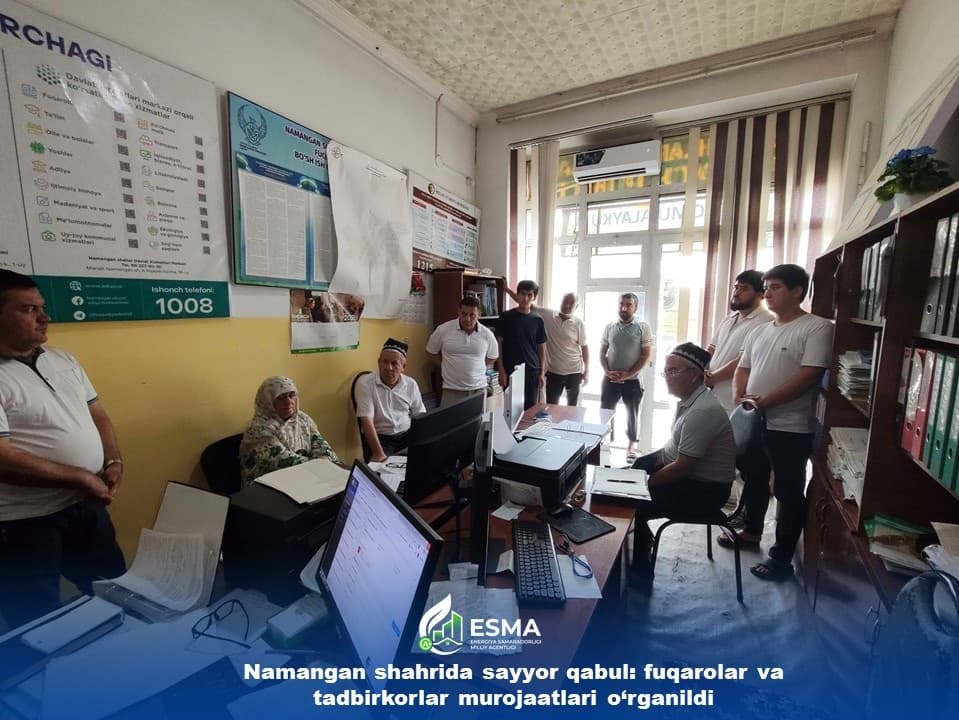 Namangan shahrida sayyor qabul: fuqarolar va tadbirkorlar murojaatlari o‘rganildi