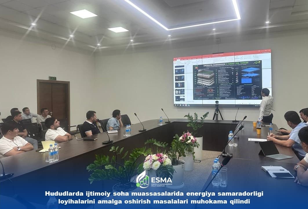 Hududlarda ijtimoiy soha muassasalarida energiya samaradorligi loyihalarini amalga oshirish masalalari muhokama qilindi