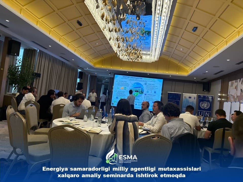 Energiya samaradorligi milliy agentligi mutaxassislari xalqaro amaliy seminarda ishtirok etmoqda