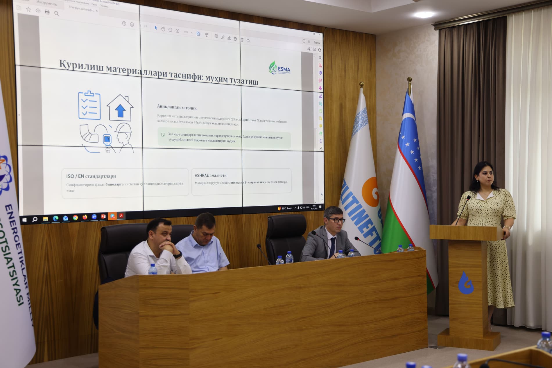 Energiya resurslaridan oqilona foydalanish va energiya auditini takomillashtirish masalalari muhokama qilindi