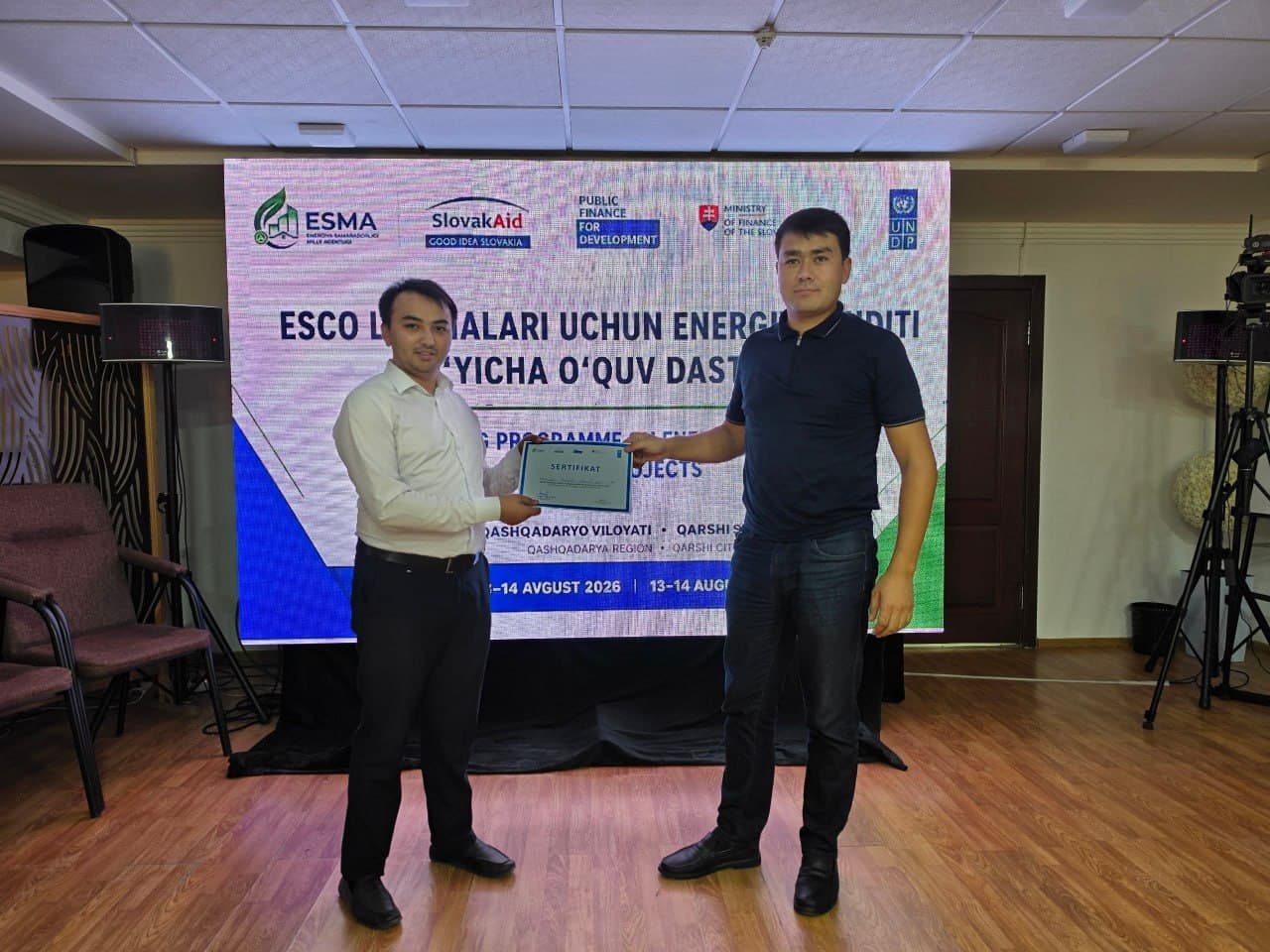 Qashqadaryoda ESCO loyihalari uchun energiya auditi bo‘yicha amaliy trening o‘tkazildi