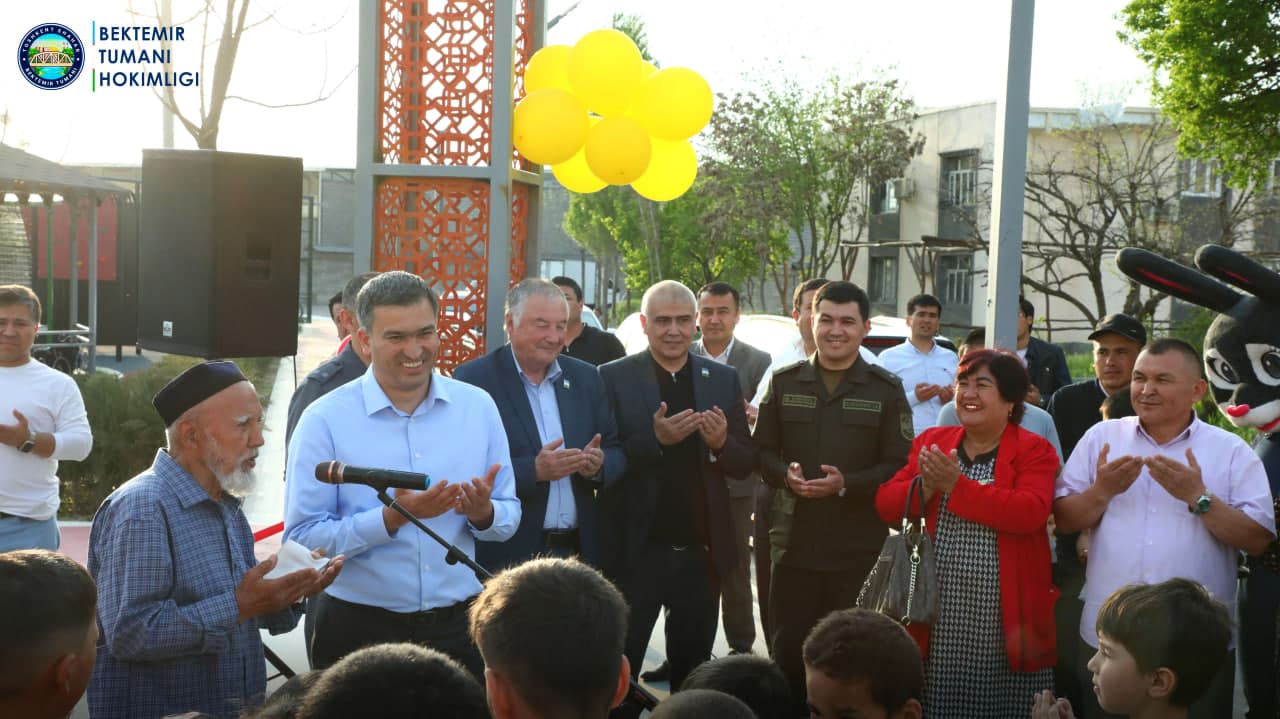 Zamonaviy bolalar o‘yingohi va sport maydonchalari foydalanishga topshirildi