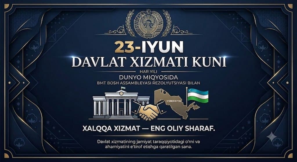 23-IYUN — XALQARO DAVLAT XIZMATI KUNI