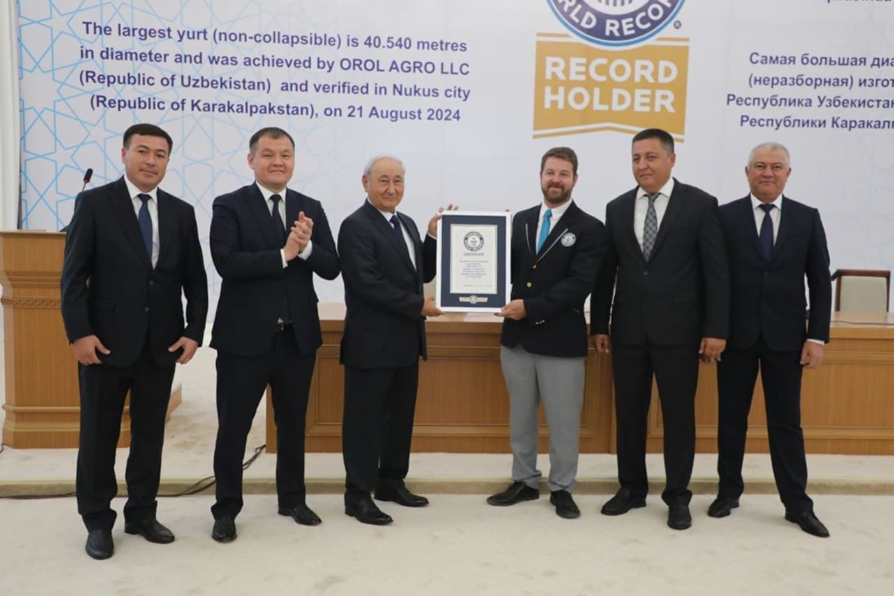 The Karakalpak yurt is included in the Guinness World Records