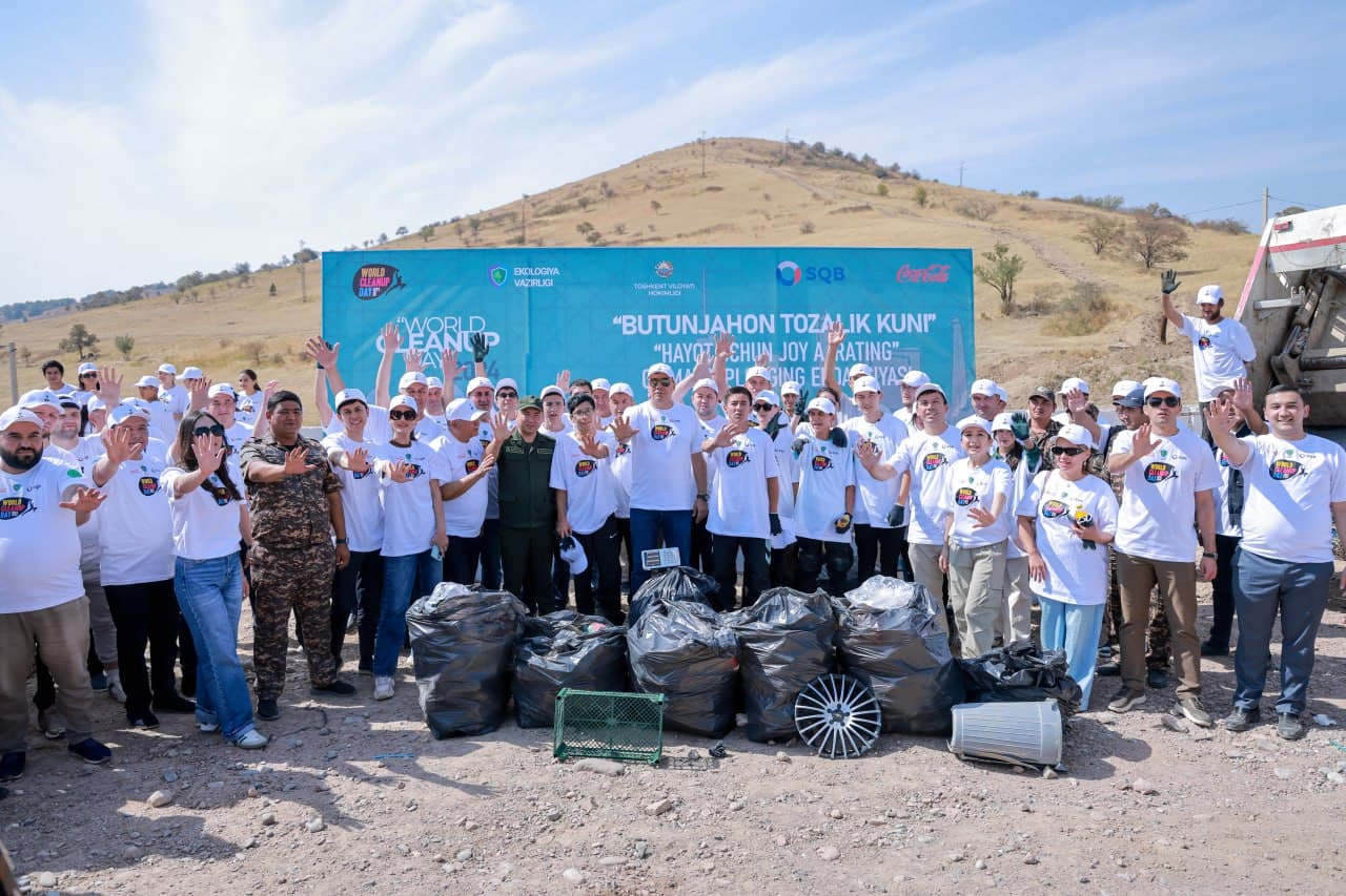 “World cleanup day”: respublikamiz hududlari jami 36,5 tonna chiqindilardan tozalandi