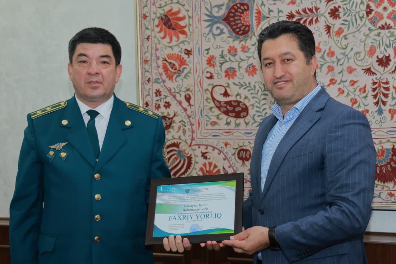 Ekologiya sohasiga munosib hissa qo’shayotgan ichki ishlar organlari xodimlari taqdirlandi