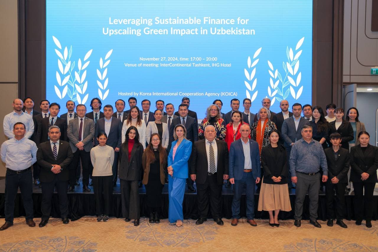 Устойчивое финансирование: Для перехода к «зеленой» экономике Узбекистана мобилизовано 1 млрд долларов США