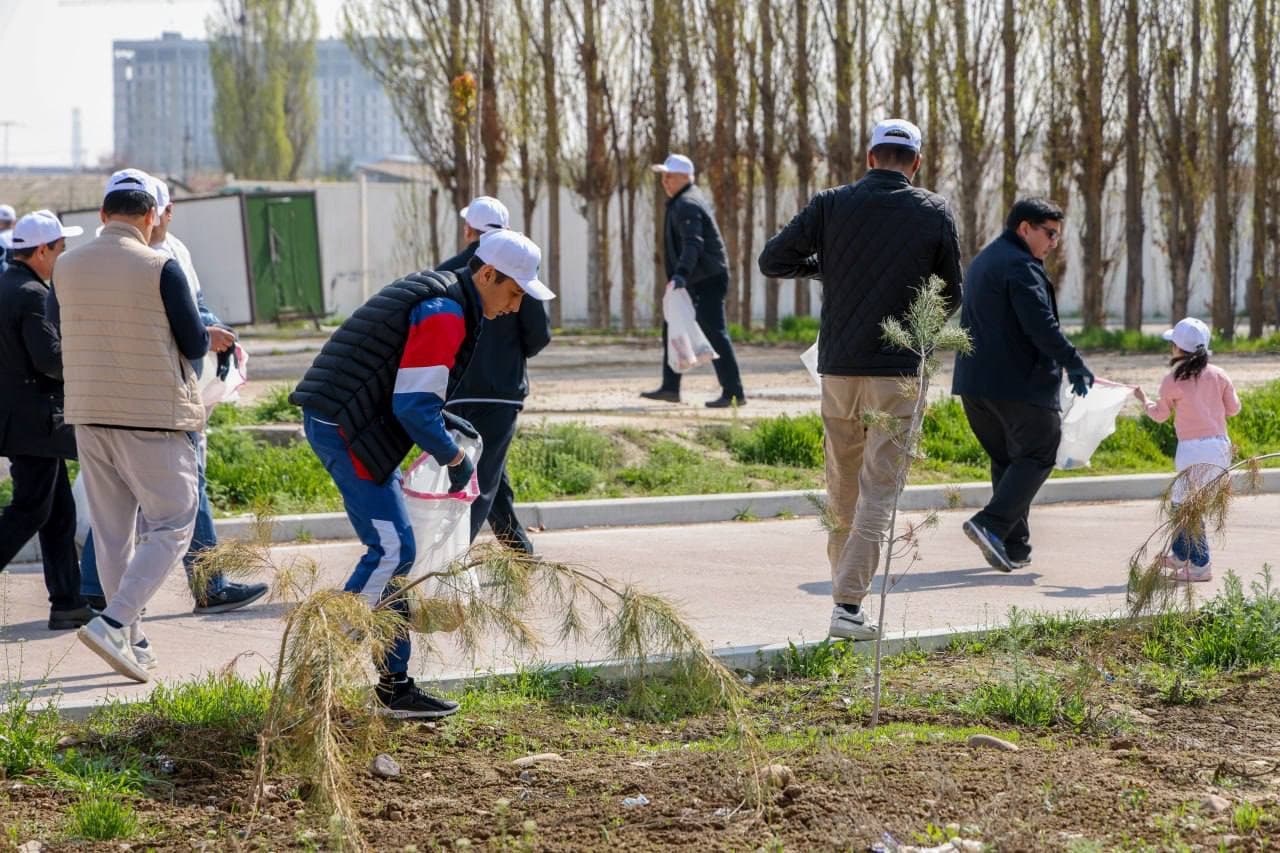 O‘zbekiston bo‘ylab belgilangan hududlar 300 tonnadan ortiq chiqindidan tozalandi