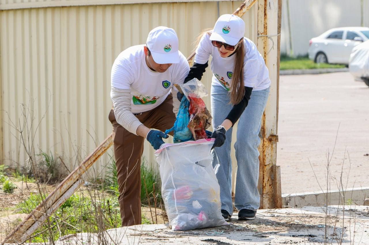 O‘zbekiston bo‘ylab belgilangan hududlar 300 tonnadan ortiq chiqindidan tozalandi