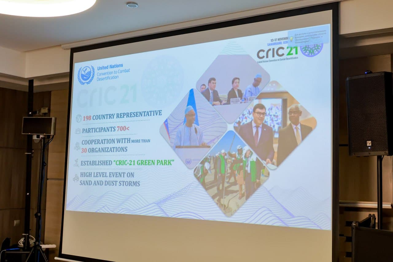 O‘zbekiston ekologik islohotlar natijalarini xalqaro hamjamiyatga taqdim etmoqda