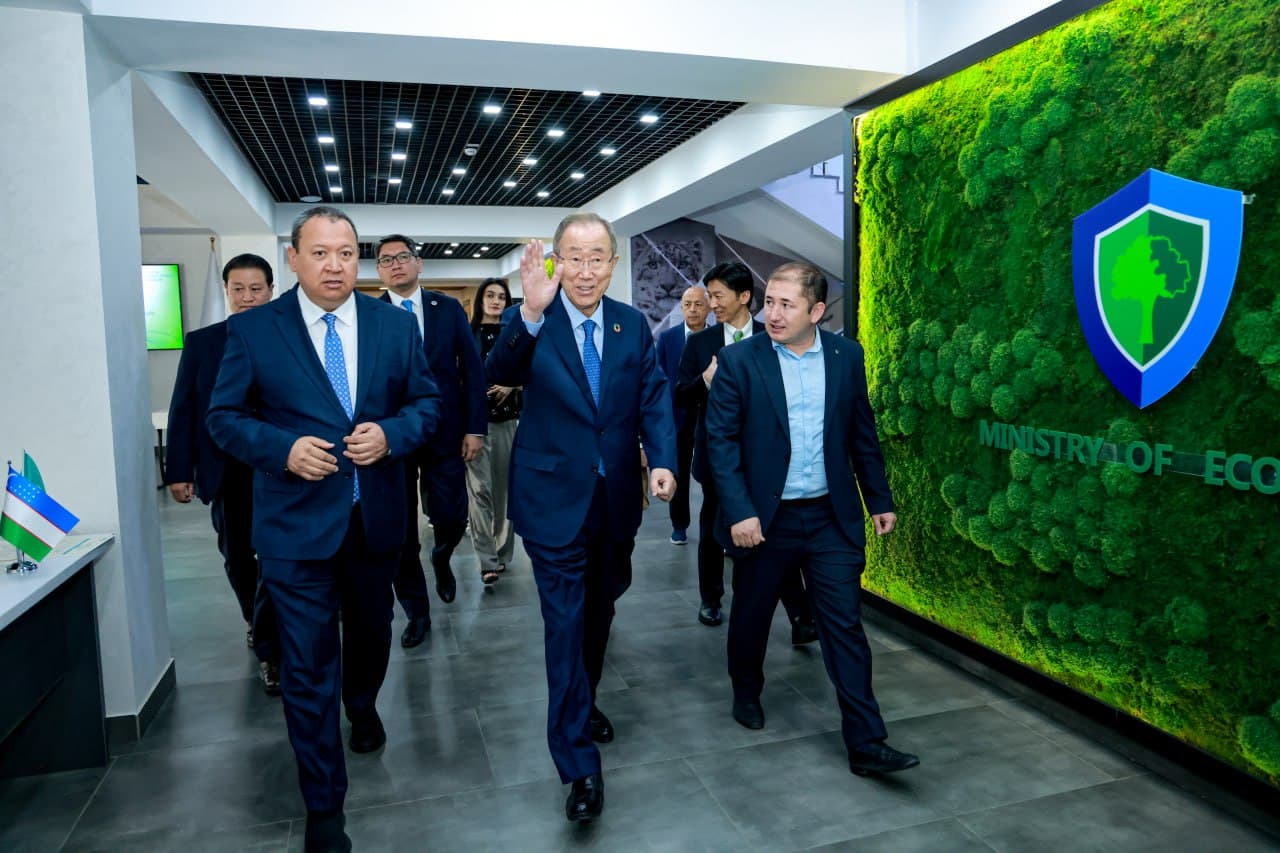 Pan Gi Mun O‘zbekiston bilan hamkorlik barqaror “yashil” kelajak uchun xizmat qilishini ta’kidladi