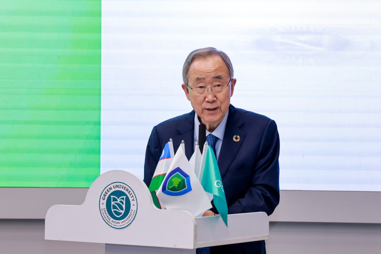 Pan Gi Mun O‘zbekiston bilan hamkorlik barqaror “yashil” kelajak uchun xizmat qilishini ta’kidladi