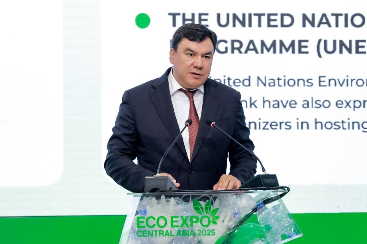 Currently, the opening ceremony of the International Exhibition of Environmental Technologies Eco Expo Central Asia 2025 is taking place in the capital's exhibition complex CAEx.
