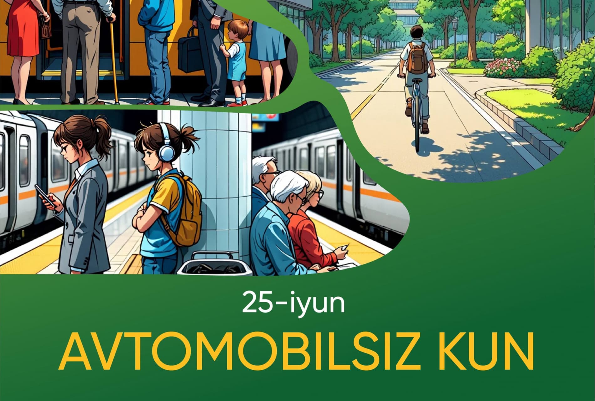 25 июня в Узбекистане пройдёт очередная акция «День без автомобиля»