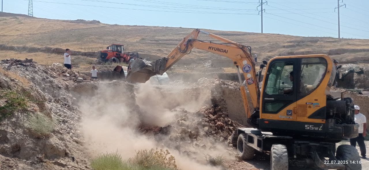В Андижане демонтированы известковые печи, загрязняющие атмосферу