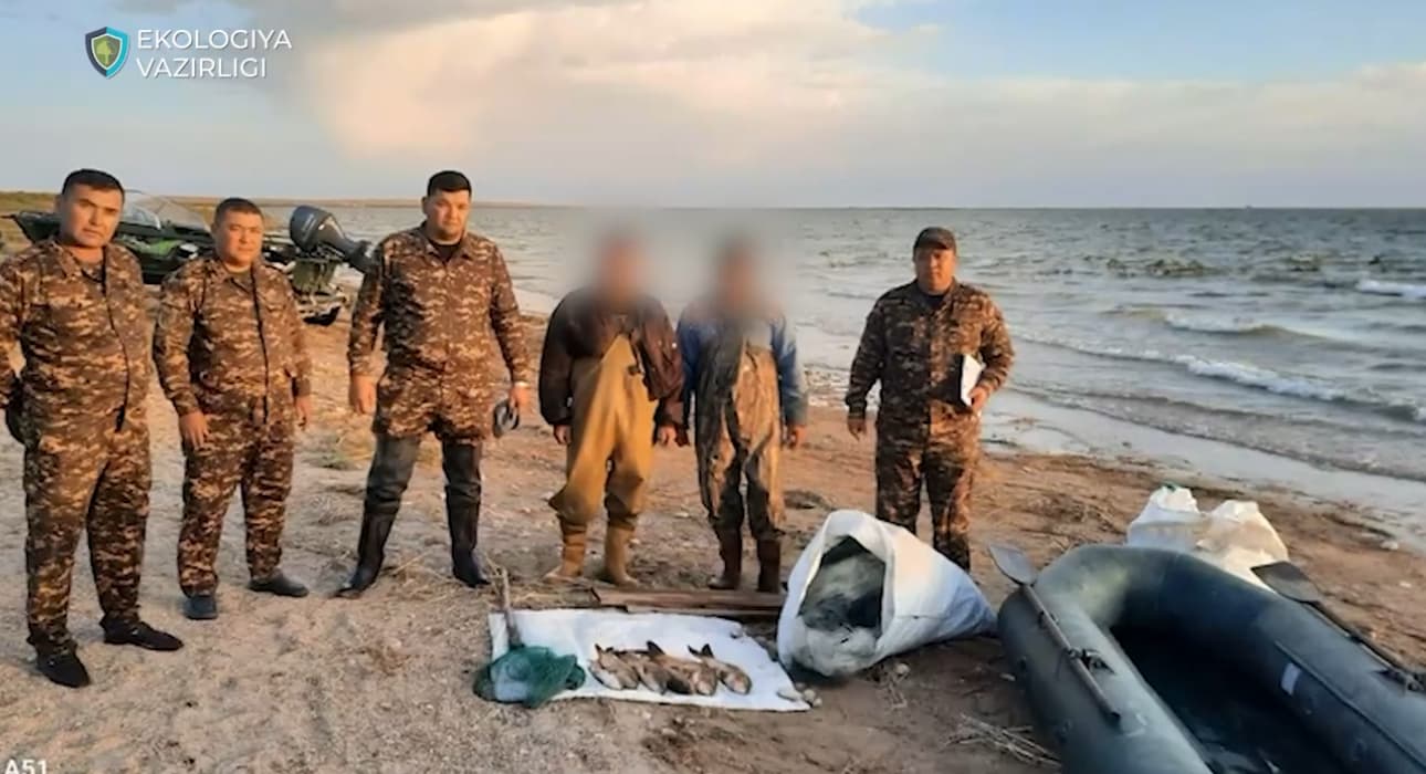 Aydar-Arnasoy ko‘llar tizimida qoidabuzarliklar uchun 80 million so‘mdan ortiq jarimalar qo‘llanildi