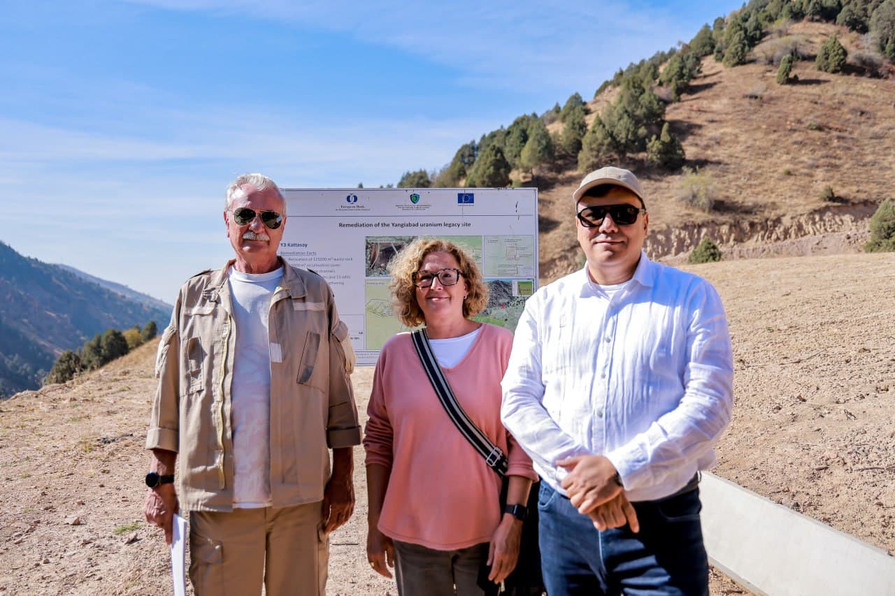 Делегация ЕБРР ознакомилась с результатами работ по рекультивации бывших урановых рудников