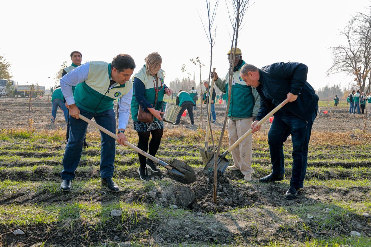 One Thousand Trees Planted in Samarkand for the Anniversary Session of CITES CoP20