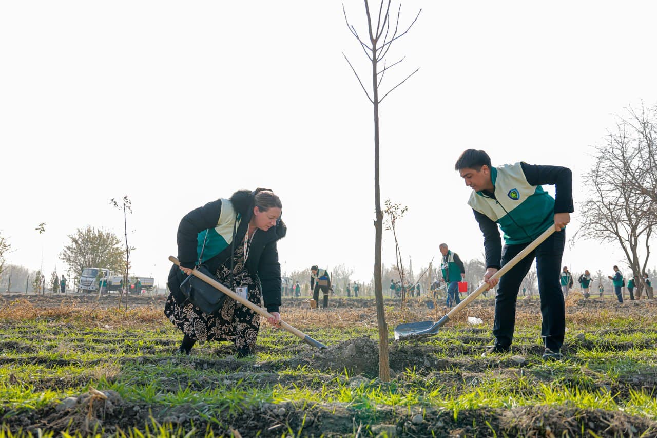 One Thousand Trees Planted in Samarkand for the Anniversary Session of CITES CoP20