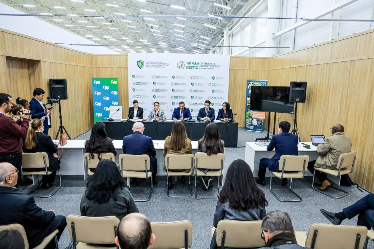 Samarqandda CITES CoP20 konferensiyasining birinchi matbuot anjumani bo‘lib o‘tdi