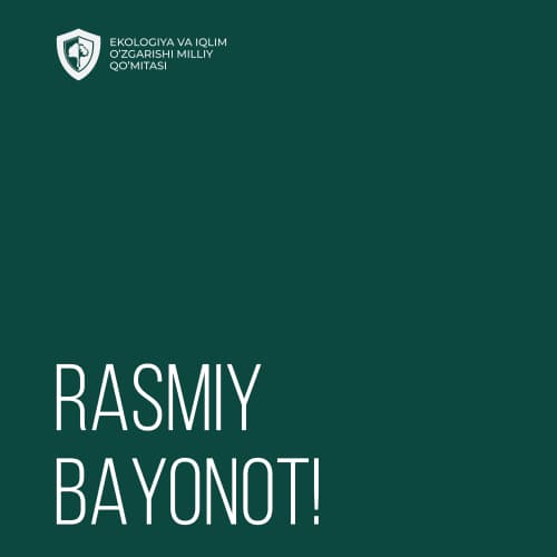Rasmiy bayonot!