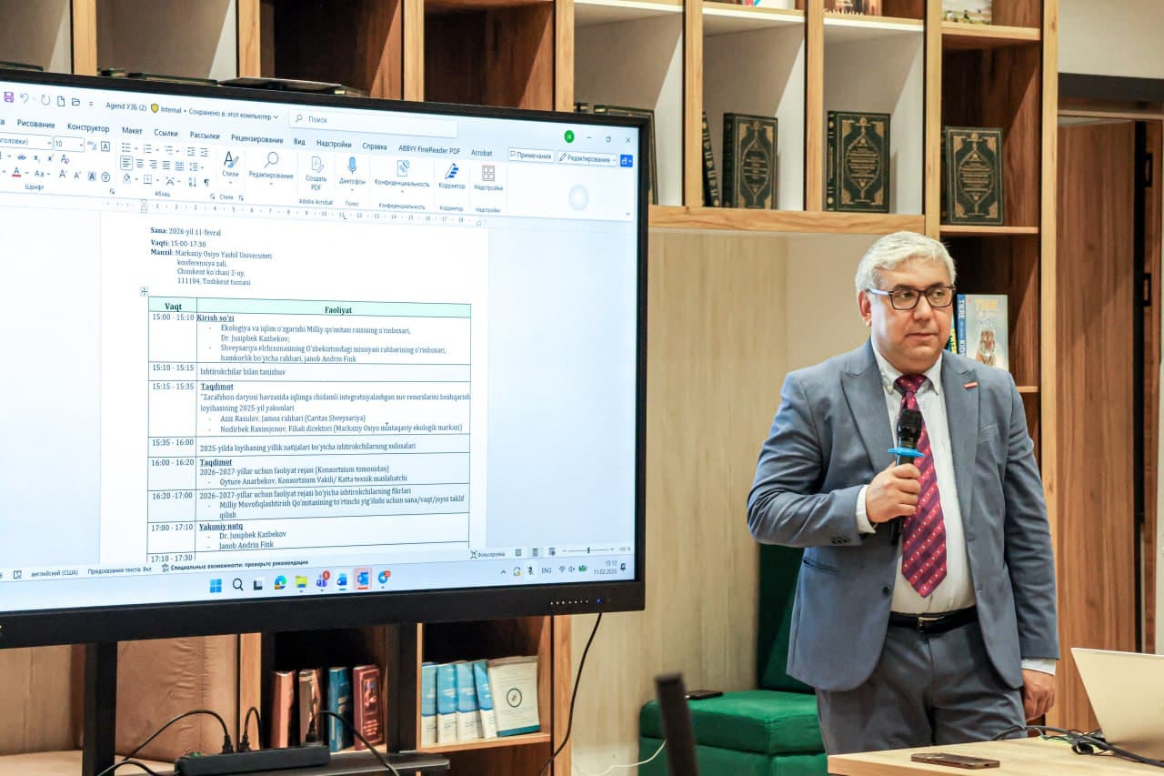 Iqlimga chidamli suv resurslarini boshqarishda xalqaro hamkorlik muhim ekanligi ta’kidlandi